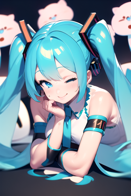 Hatsune Miku (with shiny eyes)