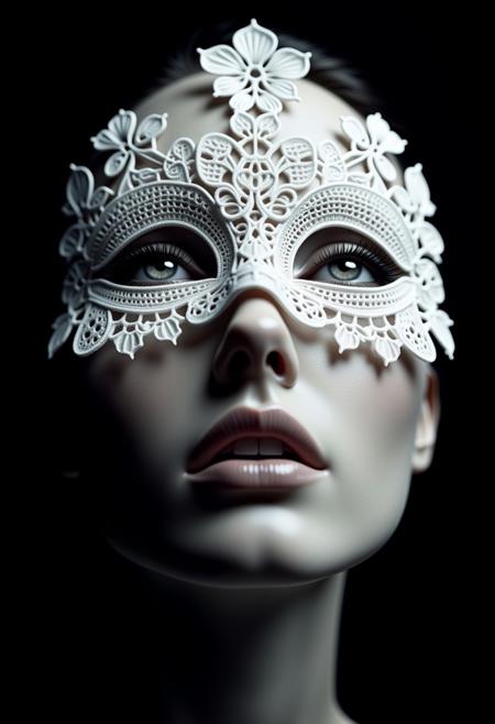 White lace portraits