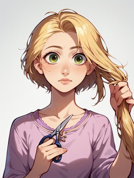 Haircutting & Holding Scissors/Knife/ect
