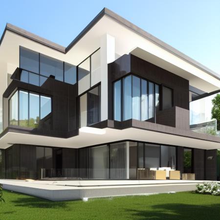 LoRA GDM Luxury Modern House / Building Architecture