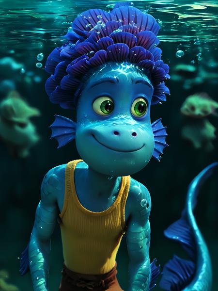Alberto Scorfano monster form (Luca)