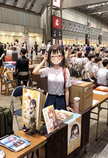 同人誌即売会 / Doujinshi convention SDXL