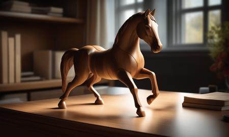 XL Realistic wood carving art style