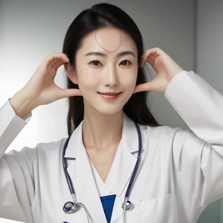 Cheek heart pose (SD XL)