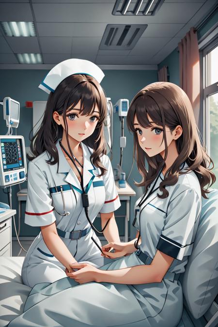 Nurse examines Patent/Nurse