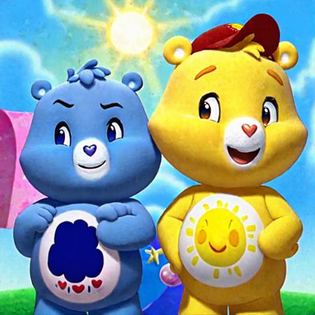 Funshine Bear  & Grumpy Bear (Care Bears AICAL 3D)版本SD (ID: 1100945)