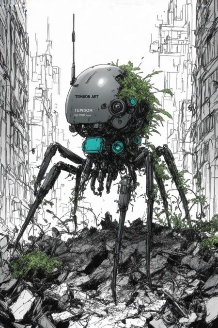 SD3.5L Nihei Tsutomu Blame! Style LoRa