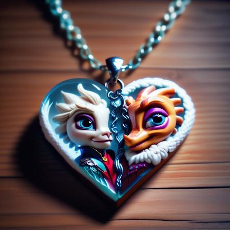 ? Split Heart Necklace PDXL ? - Custom broken heart necklace