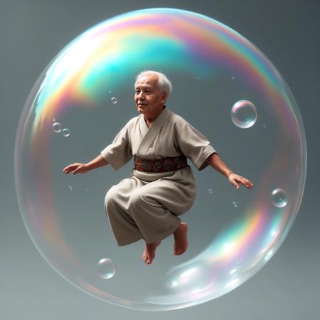 iridescent giant bubble-shaped dome