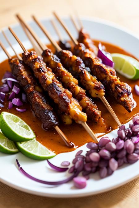 Sate Ayam (Chicken Satay) - Indonesia Dishes