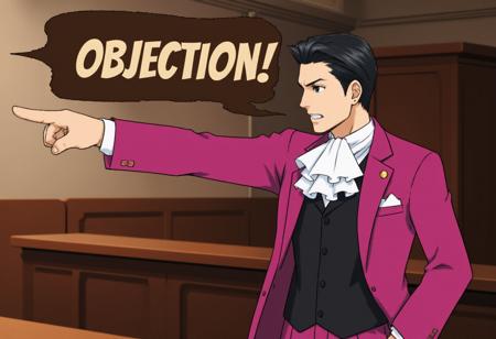 Phoenix Wright Objection Pose (Flux/Pony)