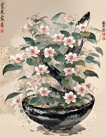 Modern chinese ink painting(當代工筆水墨畫)