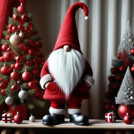 Festive Gnome with Covered Face - Tomte - Nisse