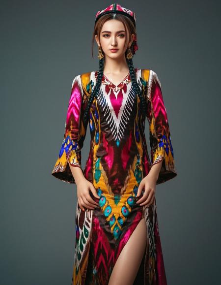 Uyghur Etles LoRA | 维吾尔艾德莱斯裙