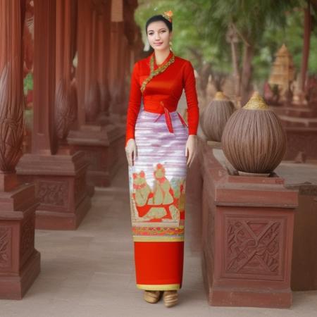 Myanmar Traditional wedding outfits