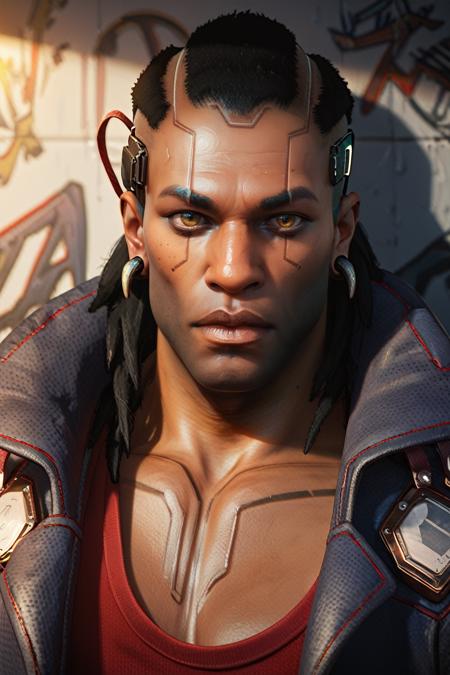 Placide from Cyberpunk 2077 [Pony]