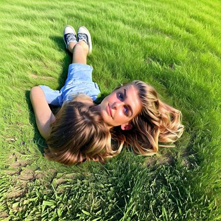 SD3 Experience - Girl Lying on Grass版本Girl Lying on Grass (ID: 569523)