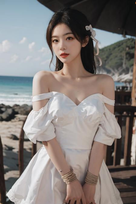 Love under bondage-girl photos-wedding dress-kimono-bondage-art-凉一