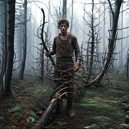 Andy Goldsworthy style nature art - portals, circles, spheres and spirals for SDXL