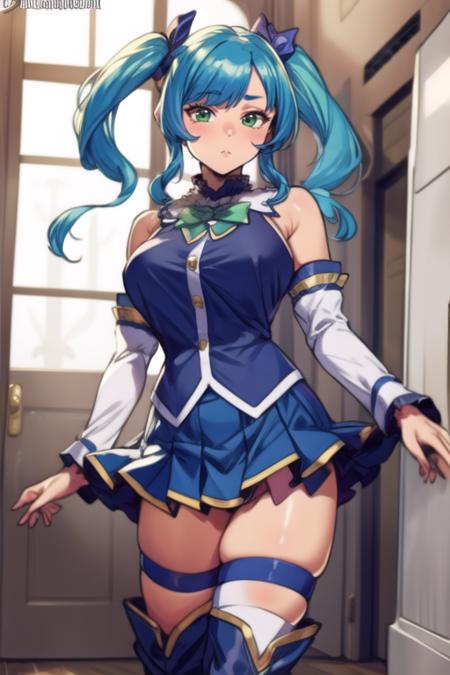 Aqua Costume Cosplay - Konosuba版本v1.0 (ID: 433945)