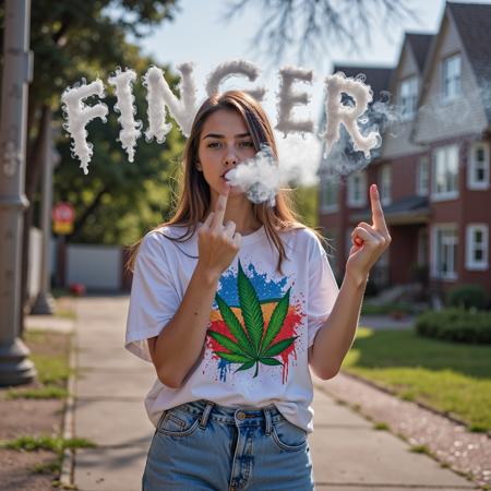 Middle Finger FLUX DEV LORA