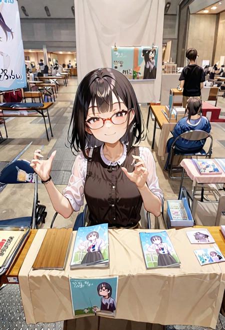 同人誌即売会 / Doujinshi convention SDXL