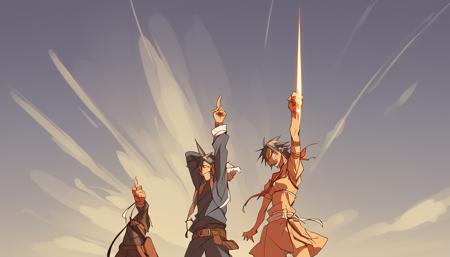 Finger to the sky