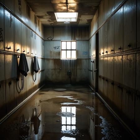 Prison shower background