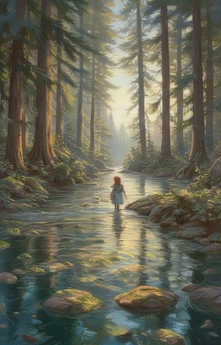 A flowing vector art that is better paired with forests and rivers - tangbohu [SDXL] 62
