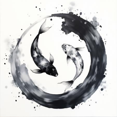 Zen Ink Wash Sumi-e (SDXL, Pony, Flux)版本Flux (ID: 753803)