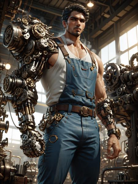 Gearbound Steampowered Arm SDXL