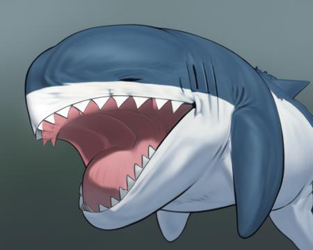 fluffy shark cushion