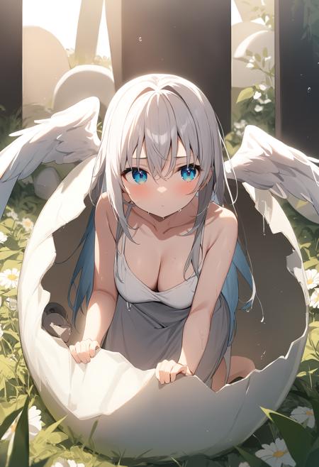 [SDXL&Pony] hatching / 孵化 / 卵からの誕生版本Animagine v1.0 (ID: 460220)