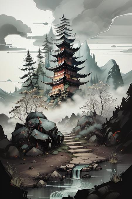 中国彩墨-Chinese ink painting