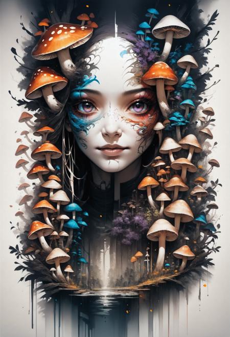FLUX Mushroom Portrait [+SD1.5+SDXL+Pony]