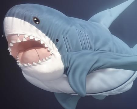 fluffy shark cushion