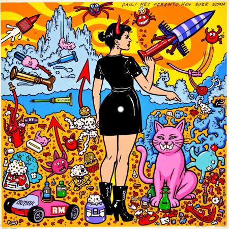 Frank Kozik LoRA Style