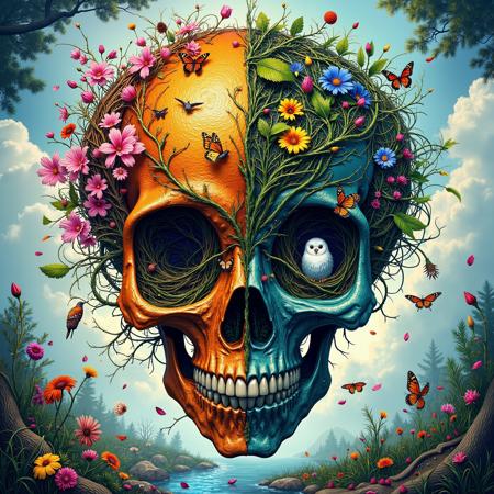 what the skull?| trippy | Surreal | SKULLS | FLUX