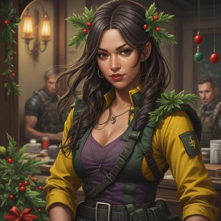 Mistletoe Mercenaries - sliders - yellow team image contest helper