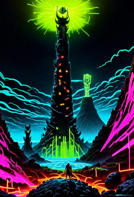 Sauron's Tower | Barad-dûr (Mordor, Middle Earth) (Lord of the Rings) [SDXL & SD1.5]