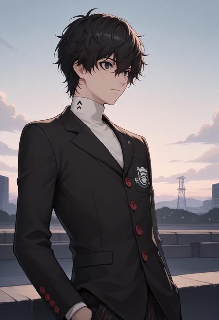 Ren Amamiya / Akira Kurusu / Joker / MC - Persona 5 (Commission) - Pony + Illustrious