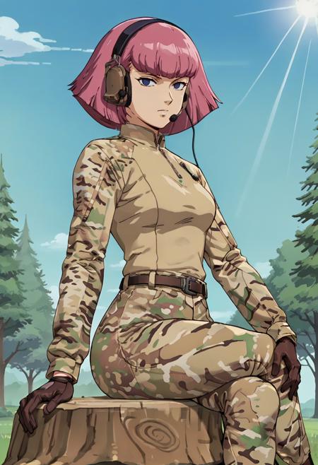 Multicam Female Fit Combat Uniform & ComTac Headsets
