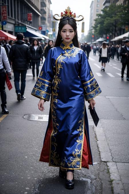 清代女性旗装