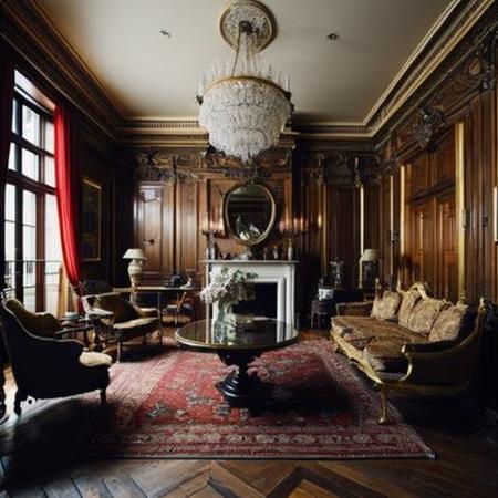 Antique style interior design