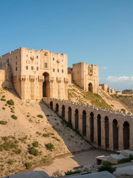 Aleppo citadel general view