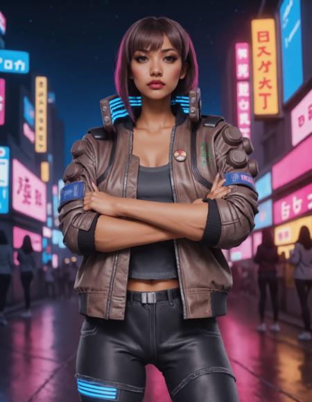 Cyberpunk Samurai Jacket SDXL