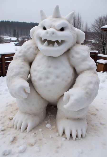 Amateur Snowman Sculptor [FLUX]