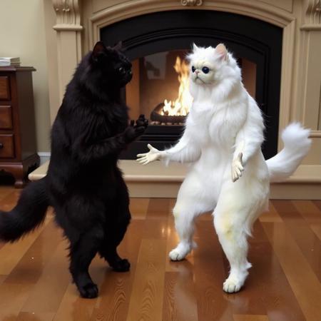 Persian Cat Meme (White Monkey Cat)