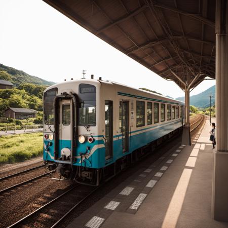 下灘駅 shimonada station (JR SHIKOKU, JAPAN) SDXL