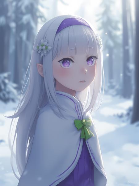 Kodomo Emilia Flux - A LoRA for Re:Zero’s Emilia (Child Version)